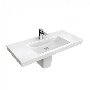 Раковина, Villeroy&Boch, Subway 2.0, шгв 1000*470*150, CeramicPlus, цвет-альпийский белый 7175A0R1 - купить в интернет-магазине Sun-buy