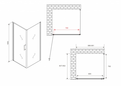 Душевой уголок ABBER Sonnenstrand AG04090B-S85B - купить в интернет-магазине Sun-buy