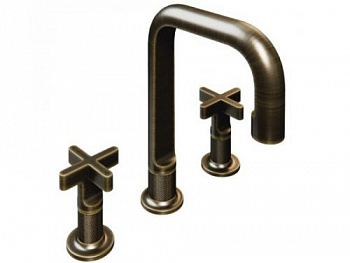 * Смеситель для раковины, Gessi, Inciso, цвет-Copper Brushed PVD - купить в интернет-магазине Sun-buy