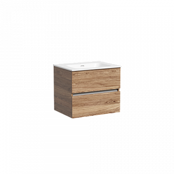 Тумба подвесная SANCOS Urban 590х450х550, c двумя ящиками оснащенными доводчиками, дуб чарльстон, арт. UR60ECH - купить в интернет-магазине Sun-buy