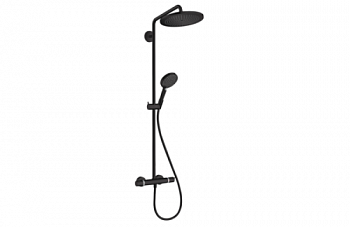 Душевая стойка, Hansgrohe, Croma Select S, цвет-чёрный матовый 26890670 - купить в интернет-магазине Sun-buy