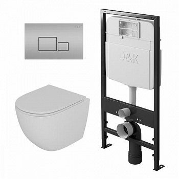Комплект DK DS1391604 унитаз DT1396016, инсталляция DI8055119, клавиша смыва DB1519002 - купить в интернет-магазине Sun-buy