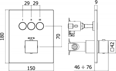 Смеситель для душа Paffoni Compact Box CPT519BO - купить в интернет-магазине Sun-buy