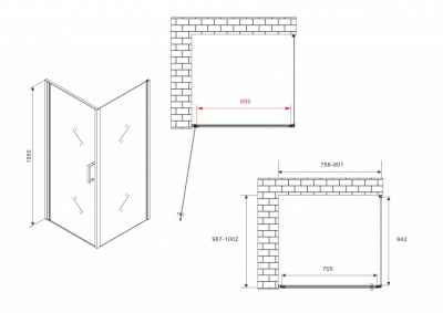 Душевой уголок ABBER Sonnenstrand AG04080-S100 - купить в интернет-магазине Sun-buy