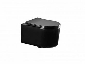 Унитаз компакт подвесной безободковый Aquatek Мия AQ2004-MB 37х49х34 см, горизонтальный выпуск, сидение в комплекте - купить в интернет-магазине Sun-buy