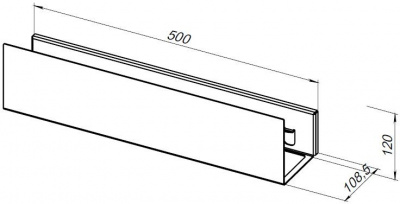 Полка Aquanet Магнум 50x12 черная матовая, с крючками 00274189 - купить в интернет-магазине Sun-buy