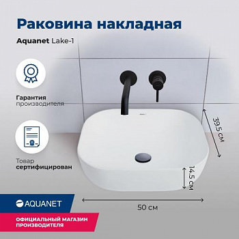 Раковина накладная Aquanet Lake-1 LAKE-1 - купить в интернет-магазине Sun-buy