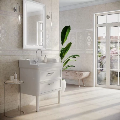 Зеркало POMPEI 60, белое глянцевое - купить в интернет-магазине Sun-buy