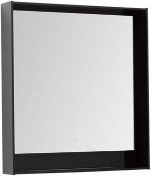 Зеркало Aquanet Милан 80 LED черный глянец 00306387 - купить в интернет-магазине Sun-buy