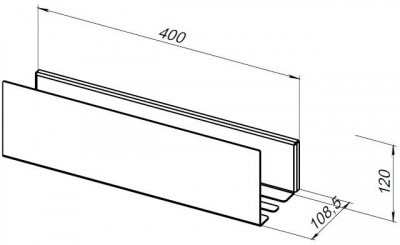 Полка Aquanet Магнум 40x12 сталь браш 00334110 - купить в интернет-магазине Sun-buy