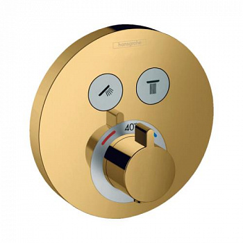 Смеситель для душа, Hansgrohe, ShowerSelect S, цвет-полированное золото 15743990 - купить в интернет-магазине Sun-buy