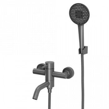 Смеситель для ванны с коротким изливом RUSH Melos (SUS1101-44Grey) - купить в интернет-магазине Sun-buy