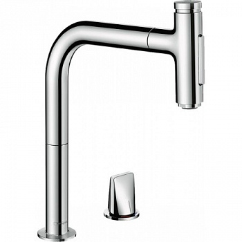 Смеситель для кухни, Hansgrohe, Metris Select M71, цвет-хром 73819000 - купить в интернет-магазине Sun-buy