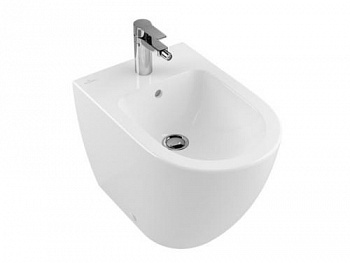 Биде, Villeroy&Boch, Subway 2.0, напольный, шгв 370*560*400, CeramicPlus, цвет-альпийский белый 540100R1 - купить в интернет-магазине Sun-buy