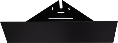Полка Aquanet Магнум 28x28 черная матовая, угловая 00302225 - купить в интернет-магазине Sun-buy