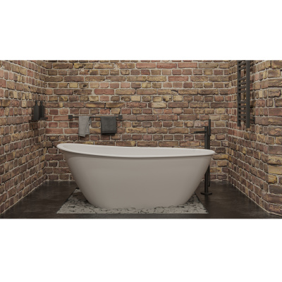 Ванна WHITECROSS Spinel B 155x73 (белый мат) иск. камень 0210.155073.200 - купить в интернет-магазине Sun-buy