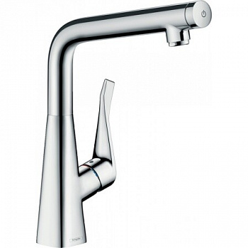 Смеситель для кухни, Hansgrohe, Metris Select M71, Eco, цвет-хром 14785000 - купить в интернет-магазине Sun-buy